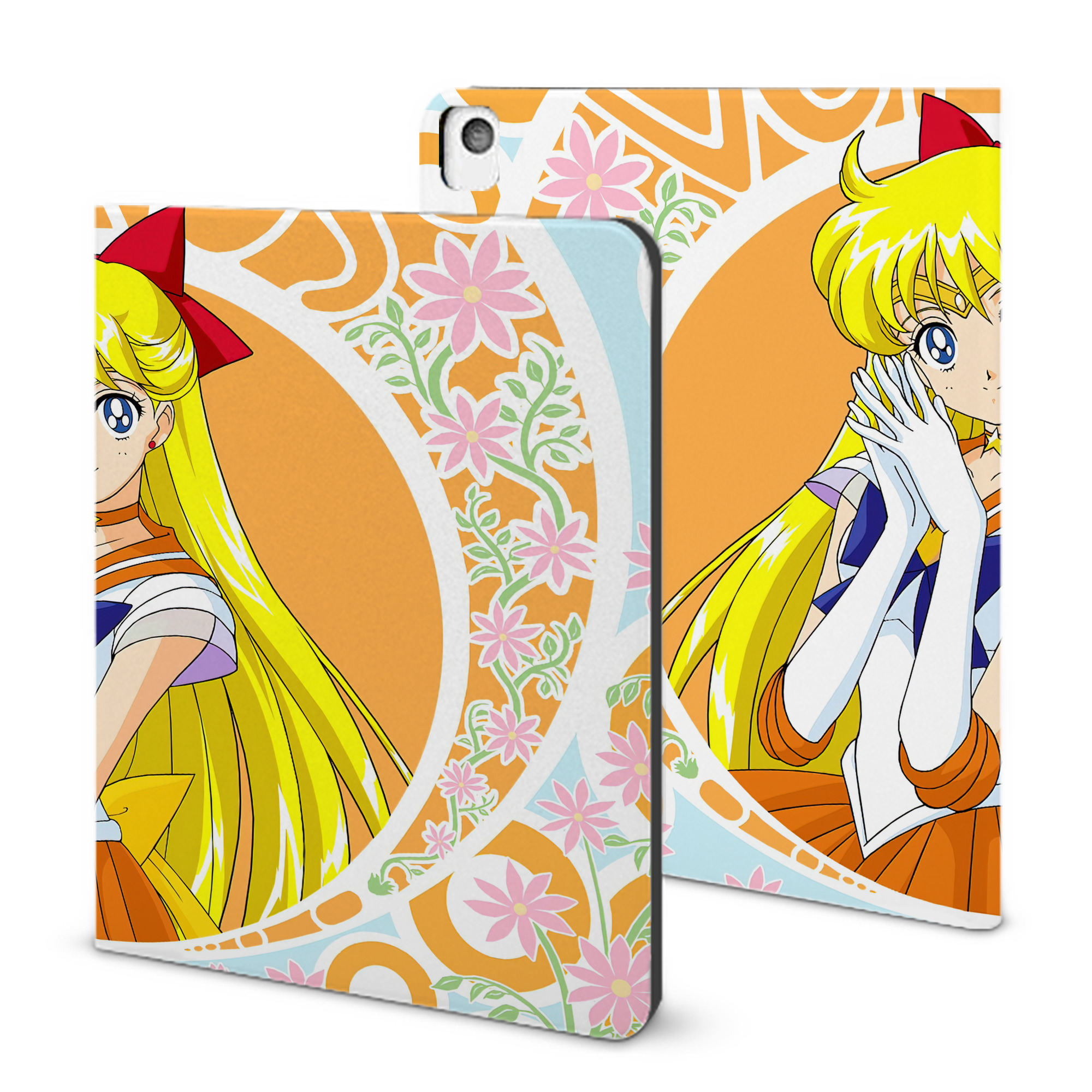 （画像用） 美少女戦士セーラームーン Sailor Moon IPadケース ペンホルダー付き ブックスタイルデザイン